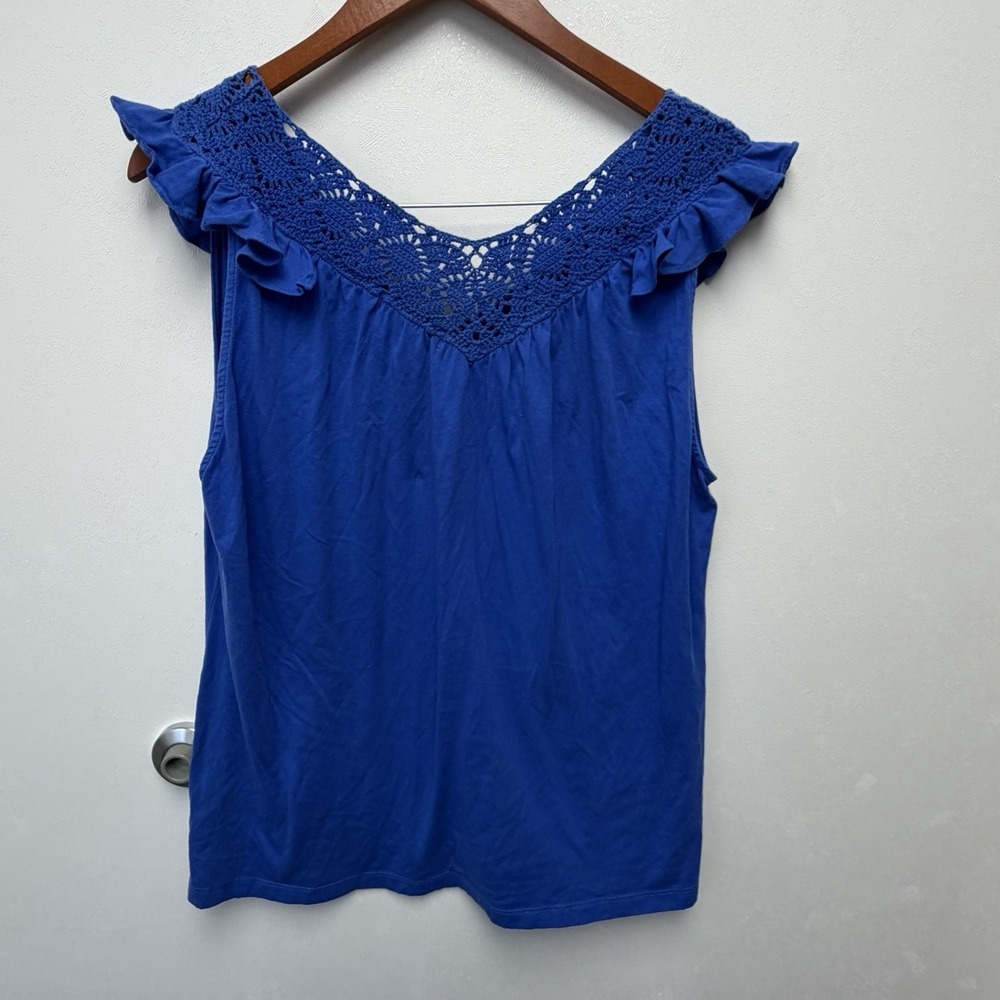 Lauren Ralph Lauren XL Bundle Green Blue Tank Crochet Boho Chic Y2K Preppy - Picture 12 of 12